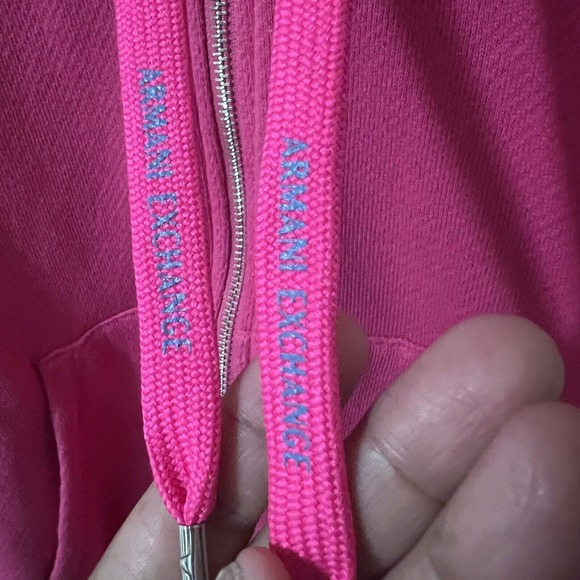 Armani Exchange Women's No Evil Cotton Fleece, Hooded Sweatshirt Size XL - Picture 7 of 9